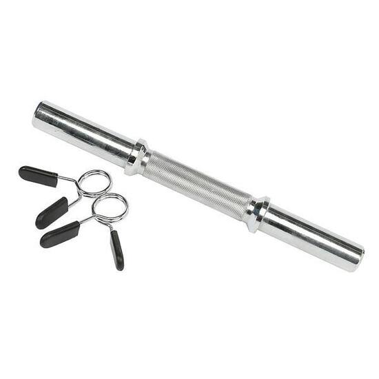 Barre de fitness biceps 35cm et 28mm de diamètre Bodytone