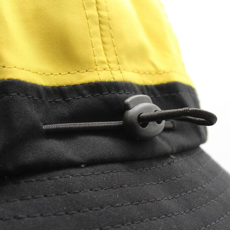 Gorro de Pescador Boonie, Impermeable (Negro/amarillo)