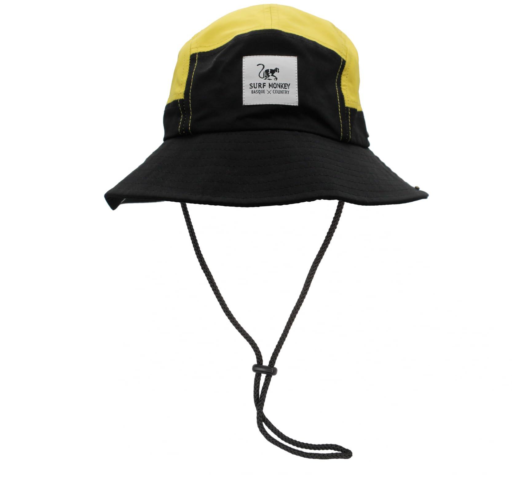 Boné - impermeável - ajustável / adulto / tamanho único (preto/amarelo)