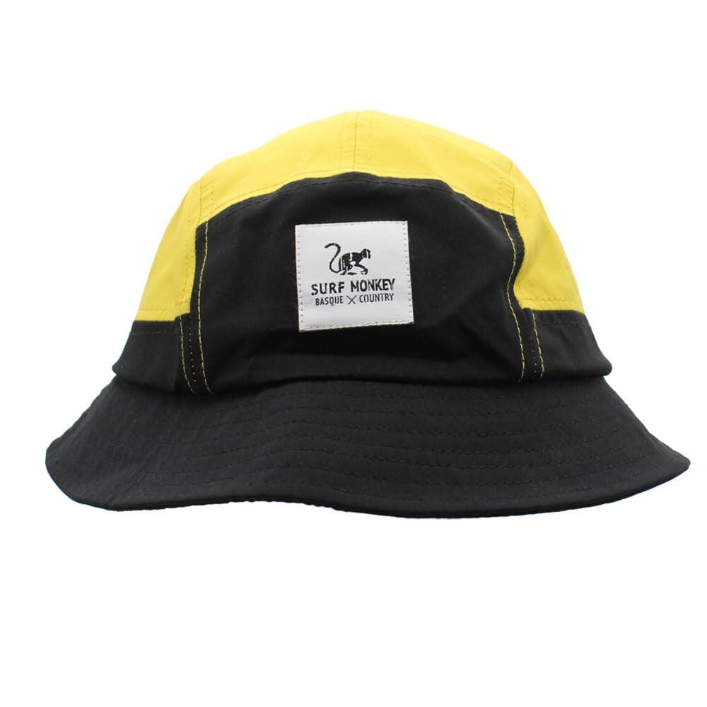 SURF MONKEY Boné - Impermeável / Adulto / Tamanho Único (Preto/Amarelo)
