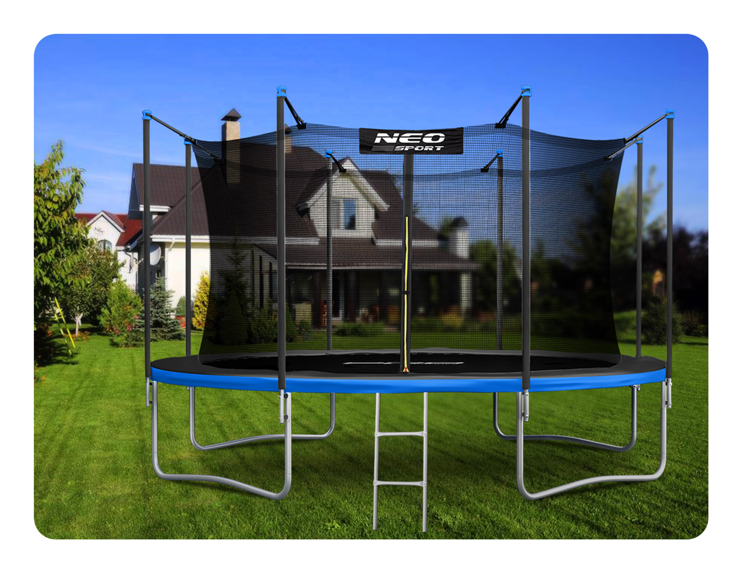 ÜBERSCHRIFT
Erwachsene Gymnastik Trampolin mit Sicherheitsnetz - 374cm 12ft blau 4/7