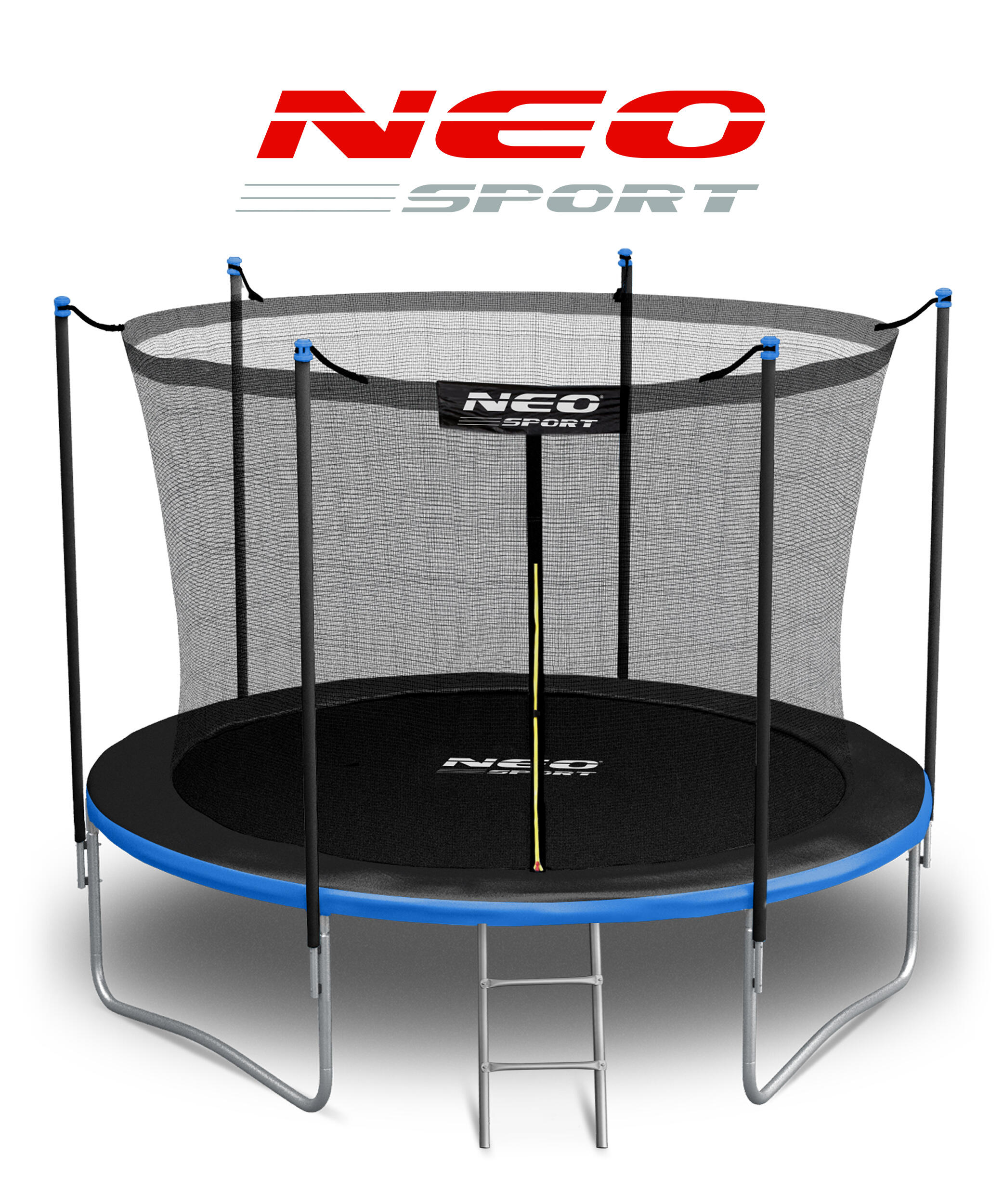 Trampolina ogrodowa z siatką wewnętrzną Neo-Sport 252cm 8ft 4/7