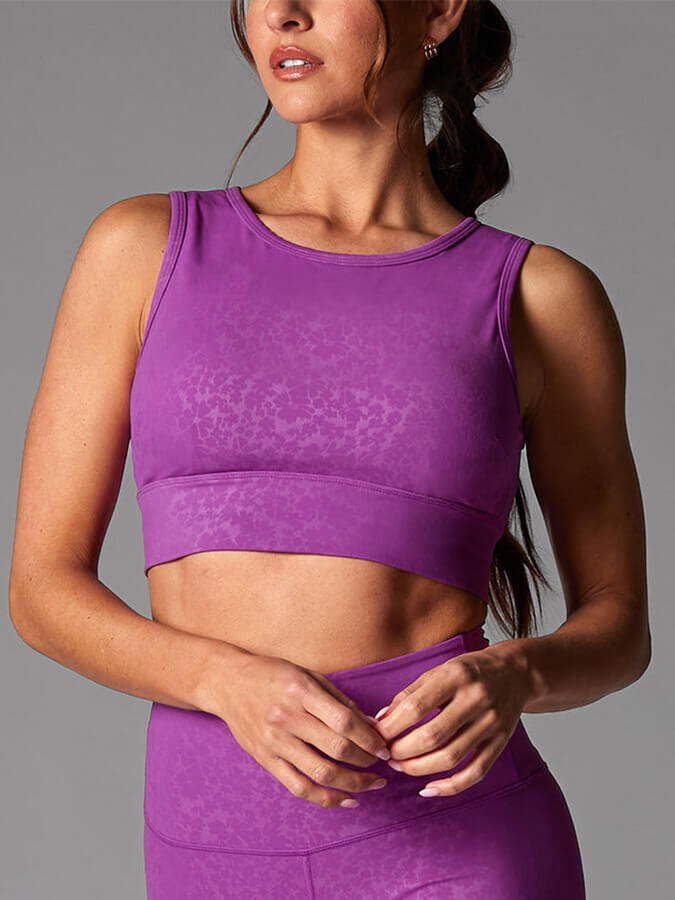 Tavi Agility Sports Bra - Violet Floral 5/6