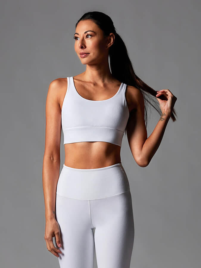 TAVI NOIR Tavi Empower Sports Bra - White Floral