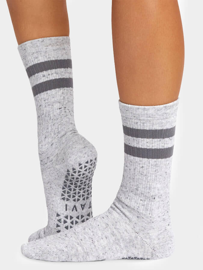 Tavi Kai Grip Socks - Foliage Melange Non-Slip Barre & Pilates Socks
