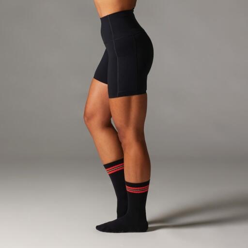 Tavi Stash & Dash Biker Shorts 6" - Ebony 2/5