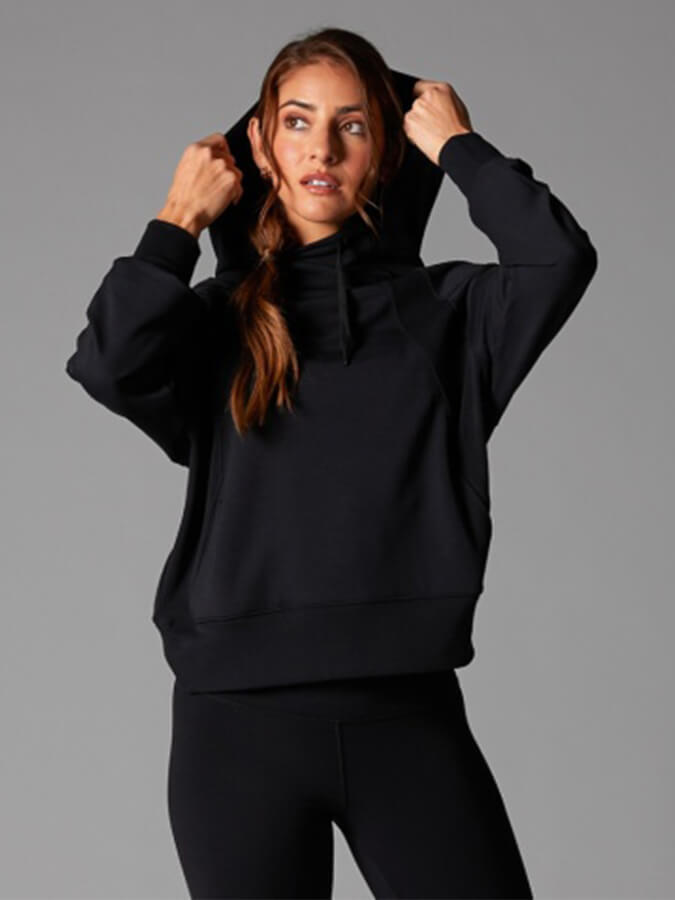 TAVI NOIR Tavi Cozy Paneled Hoodie - Ebony