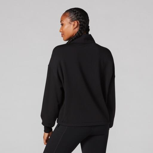 Tavi Cozy Half Zip Up Top Ebony 2/5