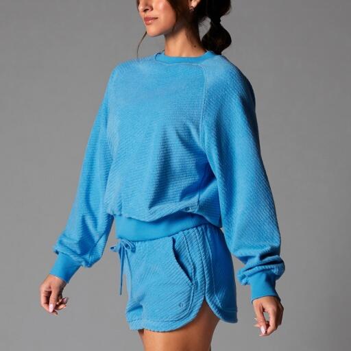 Tavi Ease Crew Terry Sweatshirt - Ocean 2/5