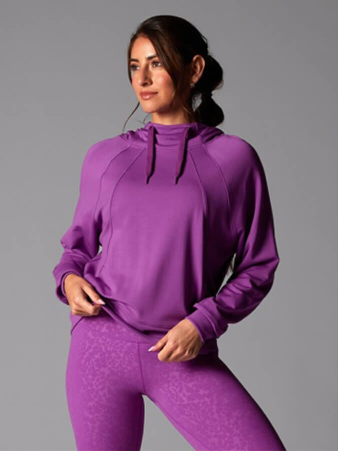 TAVI NOIR Tavi Cozy Paneled Hoodie - Violet