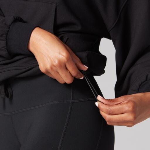 Tavi Cozy Half Zip Up Top Ebony 4/5