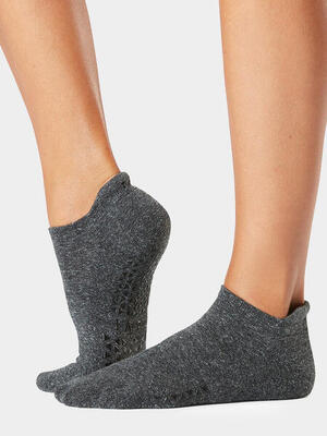 Tavi savvy yoga no-show grip socks - grijs - gripsokken