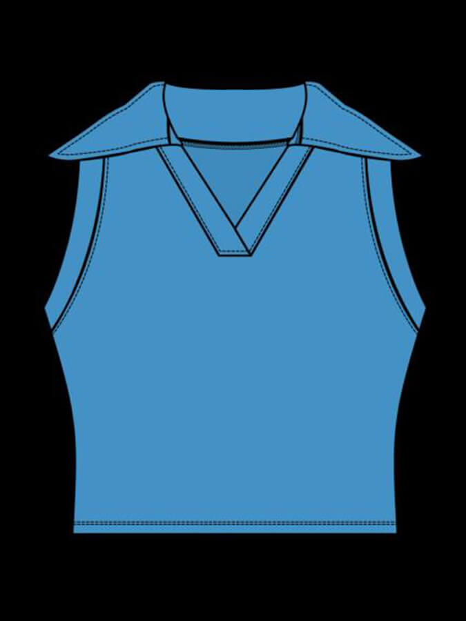 Tavi Polo Tank Top - Ocean 5/5