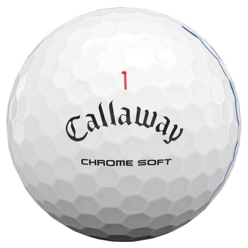 Chrome Soft Triple Track - 12 balles - Blanc