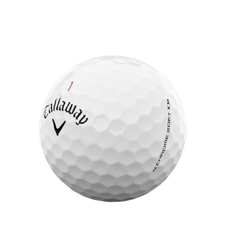 Boite de 12 Balles de Golf Callaway Chrome Soft X Blanches New