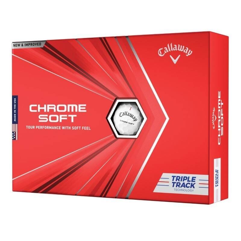 CALLAWAY Chrome Soft Triple Track - 12 ballen - Wit