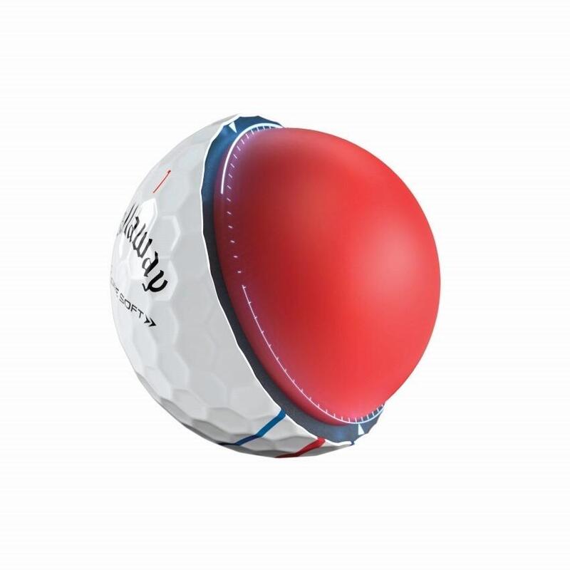 Chrome Soft Triple Track - 12 balles - Blanc