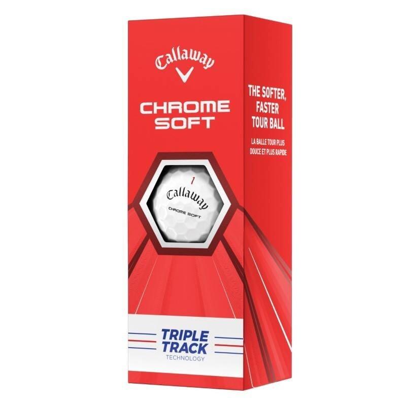 Chrome Soft Triple Track - 12 balles - Blanc