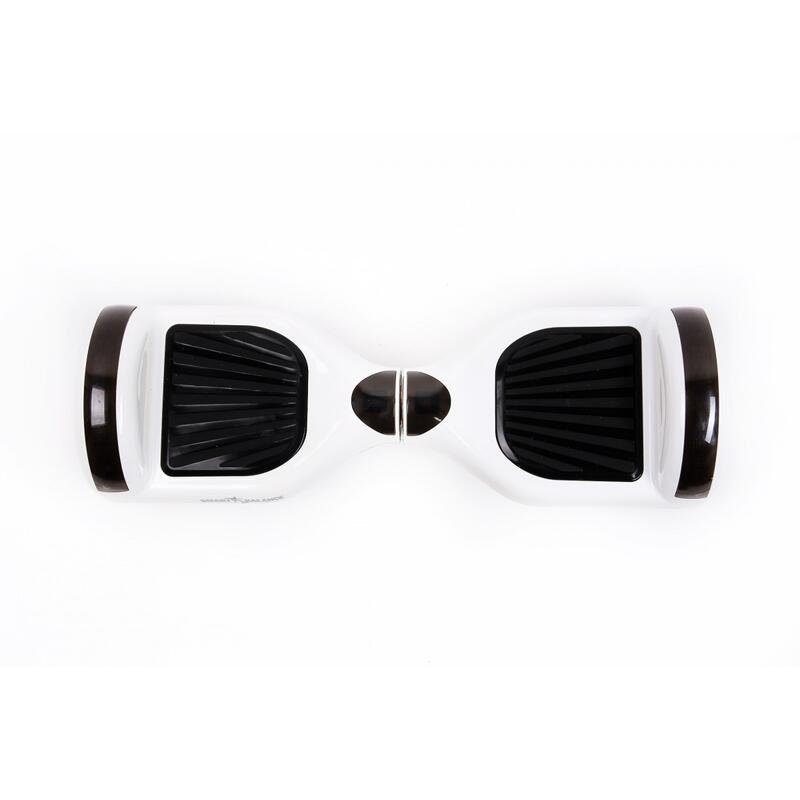 Set Hoverboard 6.5" cu Scaun Rosu cu Suspensii, Regular White Pearl Junior, 2Ah