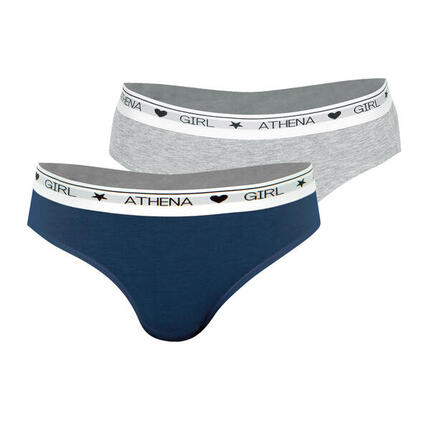 Lot de 2 slips fille Coton Ultra Doux