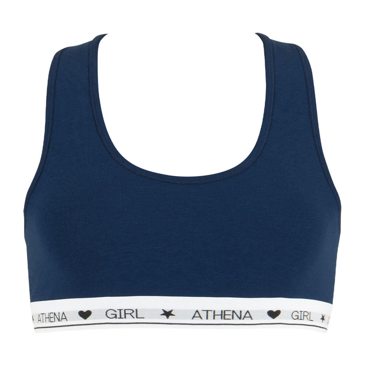 Athena - Brassière Fille Coton Ultra Doux - Brassière - Bleu - 10 À 12 Ans - Decathlon