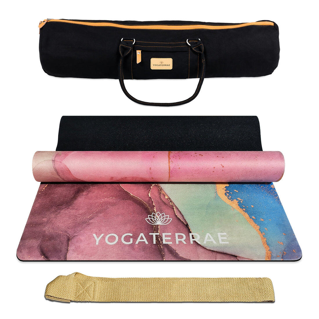 Yogaterrae - Tapis Yoga Antidérapant Confort Microfibre Suédé Pu-caoutchouc Svapnajal + Sac - Tapis De Yoga - Multicolore - 183 Cm - Decathlon