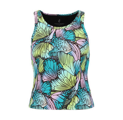 Skechers gowalk butterfly shadow shelf bra tank turkoois / lila / groen