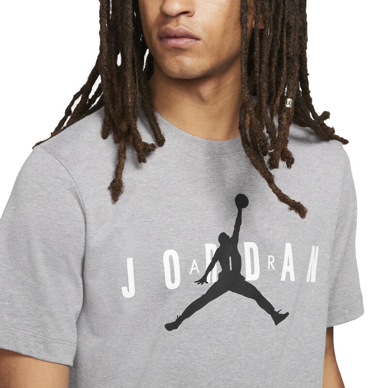 T-shirt Nike Jordan Air Wordmark, Gris, Hommes