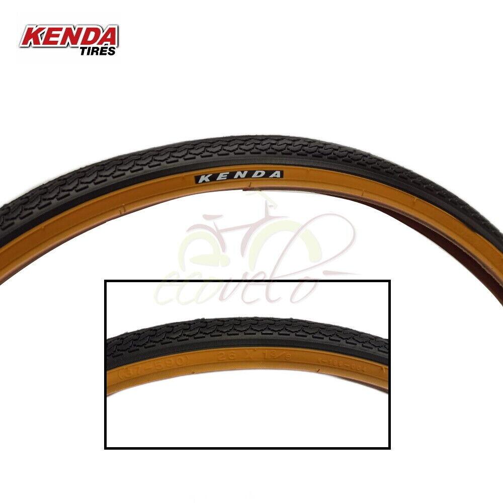 2 copertoni kenda 26x1 3/8 (37-590)+ camere, pneumatici bici 26 x 1 3/8 EV 2/7