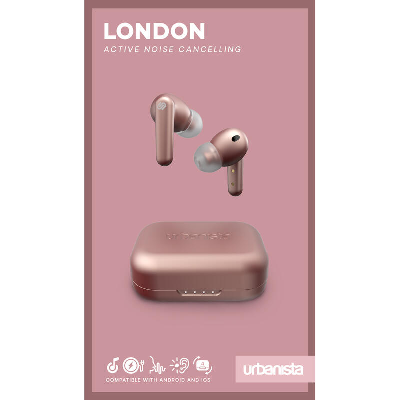 Urbanista Auriculares True Wireless London rose gold pink