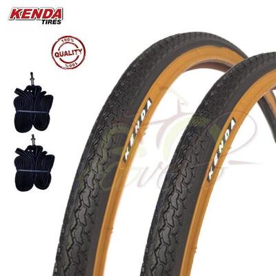 2 copertoni Kenda 26x1 3/8 + camere pneumatici (37-590) nero para EV