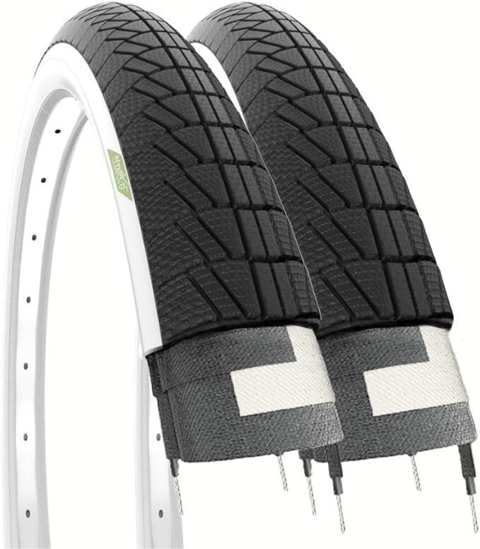 ECOVELO 2 copertoni per graziella 20x1.75 (47-406) bianco nero EV
