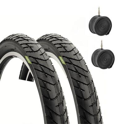 2 pneumatici 26x2.125 bici elettrica + camere copertoni 57-559 EV