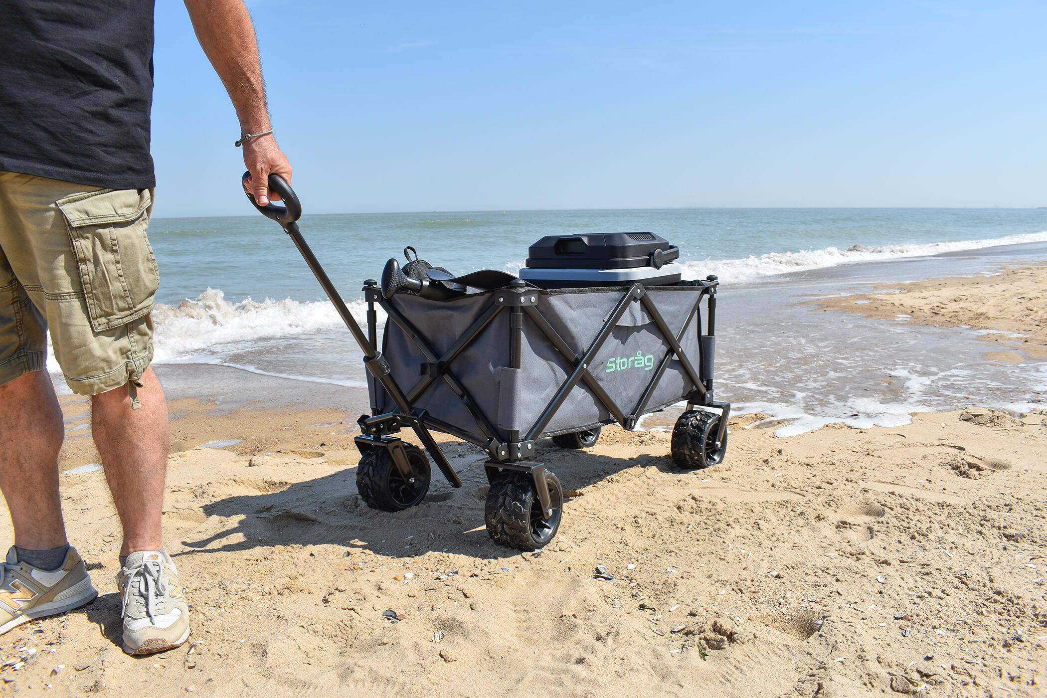 Carrello Spiaggia Pieghevole Carrello Sdraio Mare Carrello Da