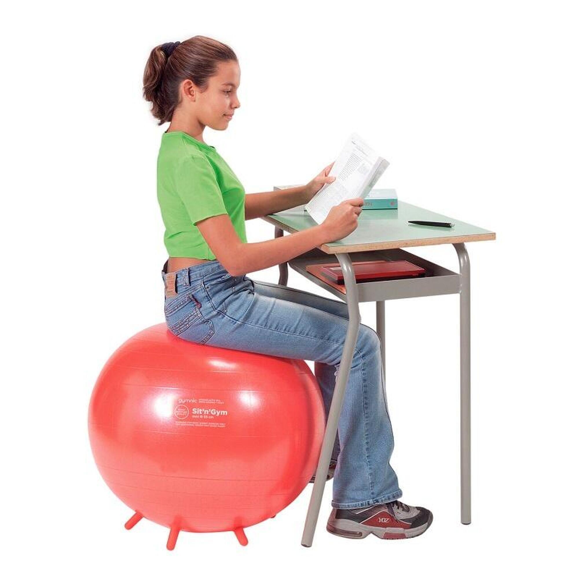 Gymnic Ballon de fitness « Sit 'n' Gym », ø 65 cm, bleu