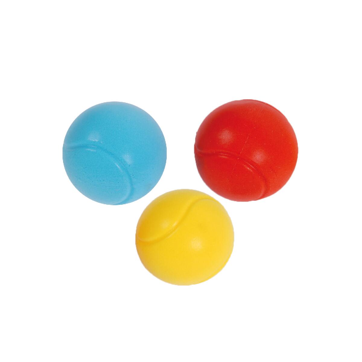 Sporti France – Lot De 4 Ballons En Mousse Polyuréthane – 12 Cm – Faible Rebond – Jeu D'intérieur