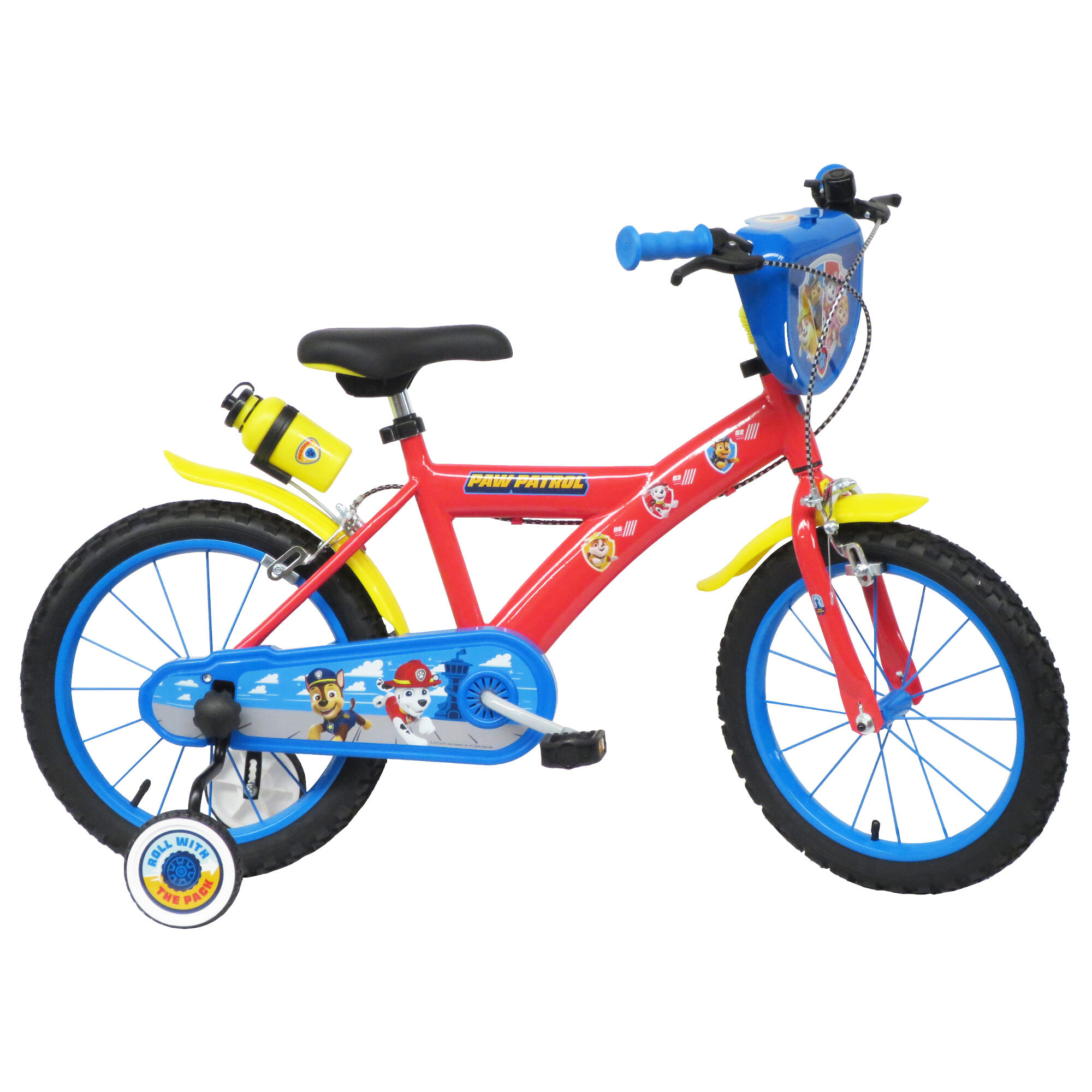 Paw Patrol 16 inch kinderfiets rood 1/7
