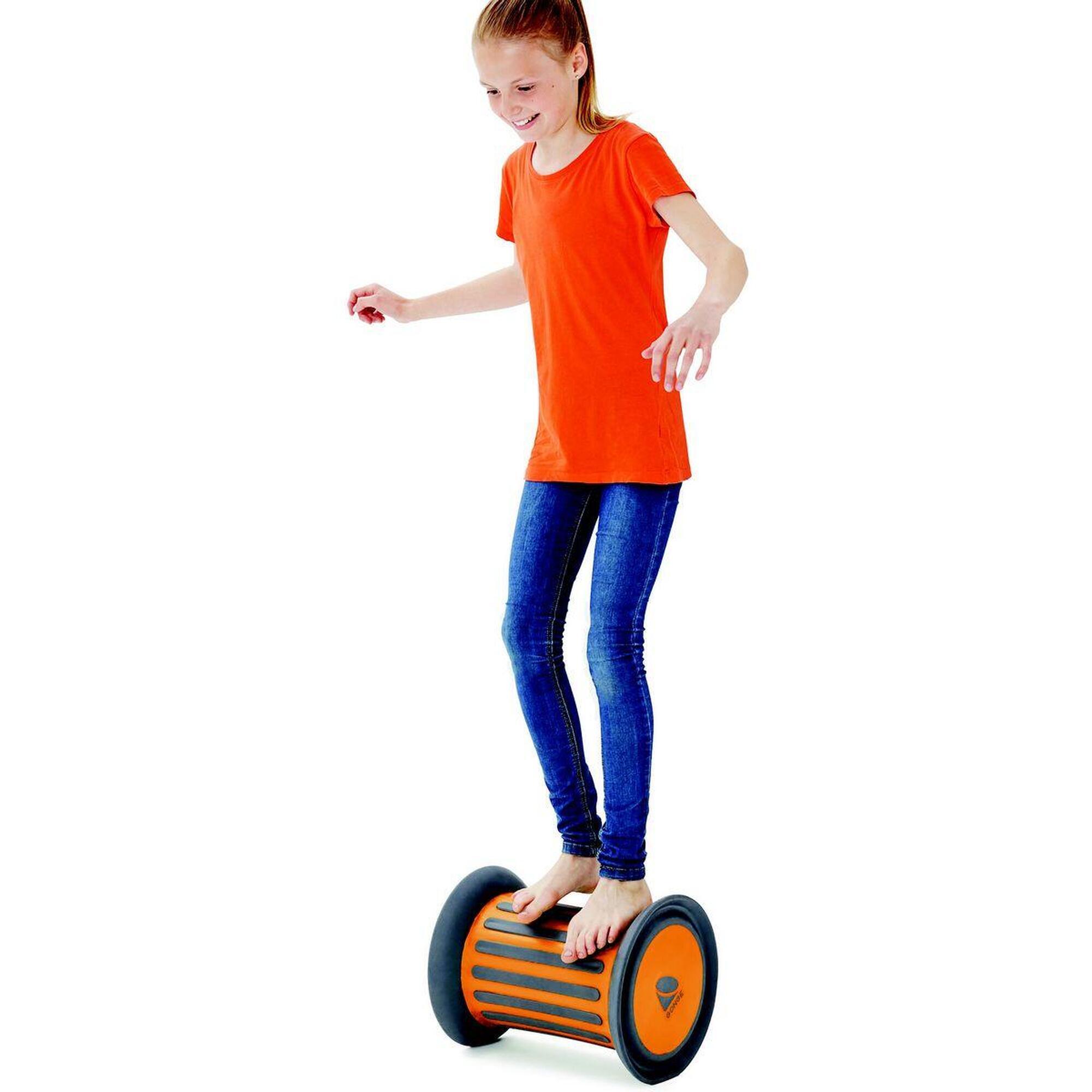 Gonge Balancierrolle Roller, Orange, ohne Sand