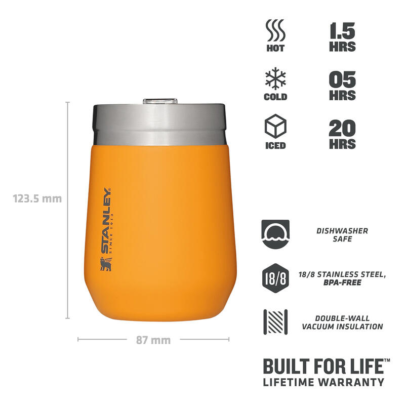 Tasse Isotherme 0,29L Camping - Trek - Alpinisme - Mug À Thé + Couvercle À Boire