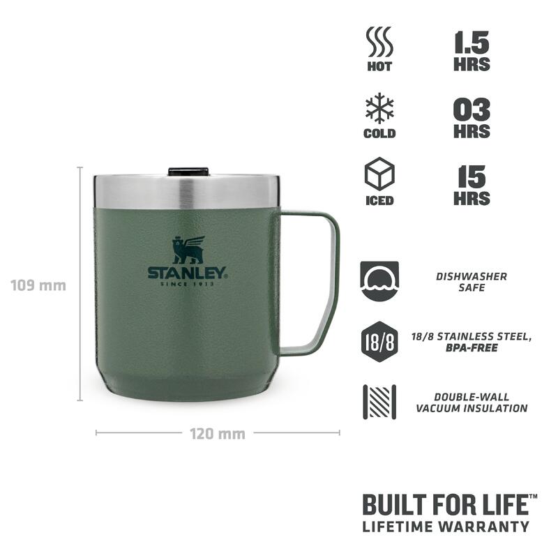 Mug De Camping Isotherme - 0,35L - Tasse Inox - Trek - Passe Au Lave-Vaisselle