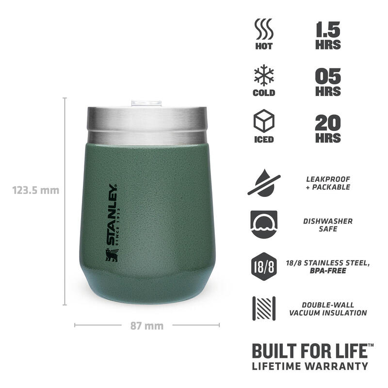 Tasse Isotherme 0,29L Camping - Trek - Alpinisme - Mug À Thé + Couvercle À Boire