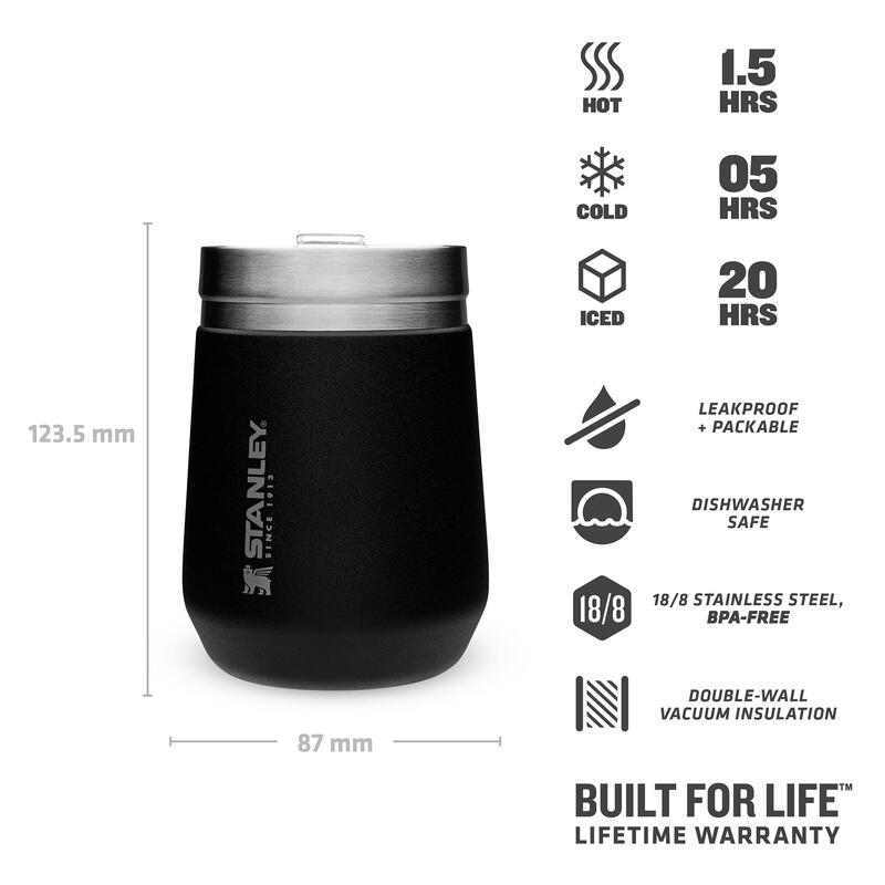 Tasse Isotherme 0,29L Camping - Trek - Alpinisme - Mug À Thé + Couvercle À Boire