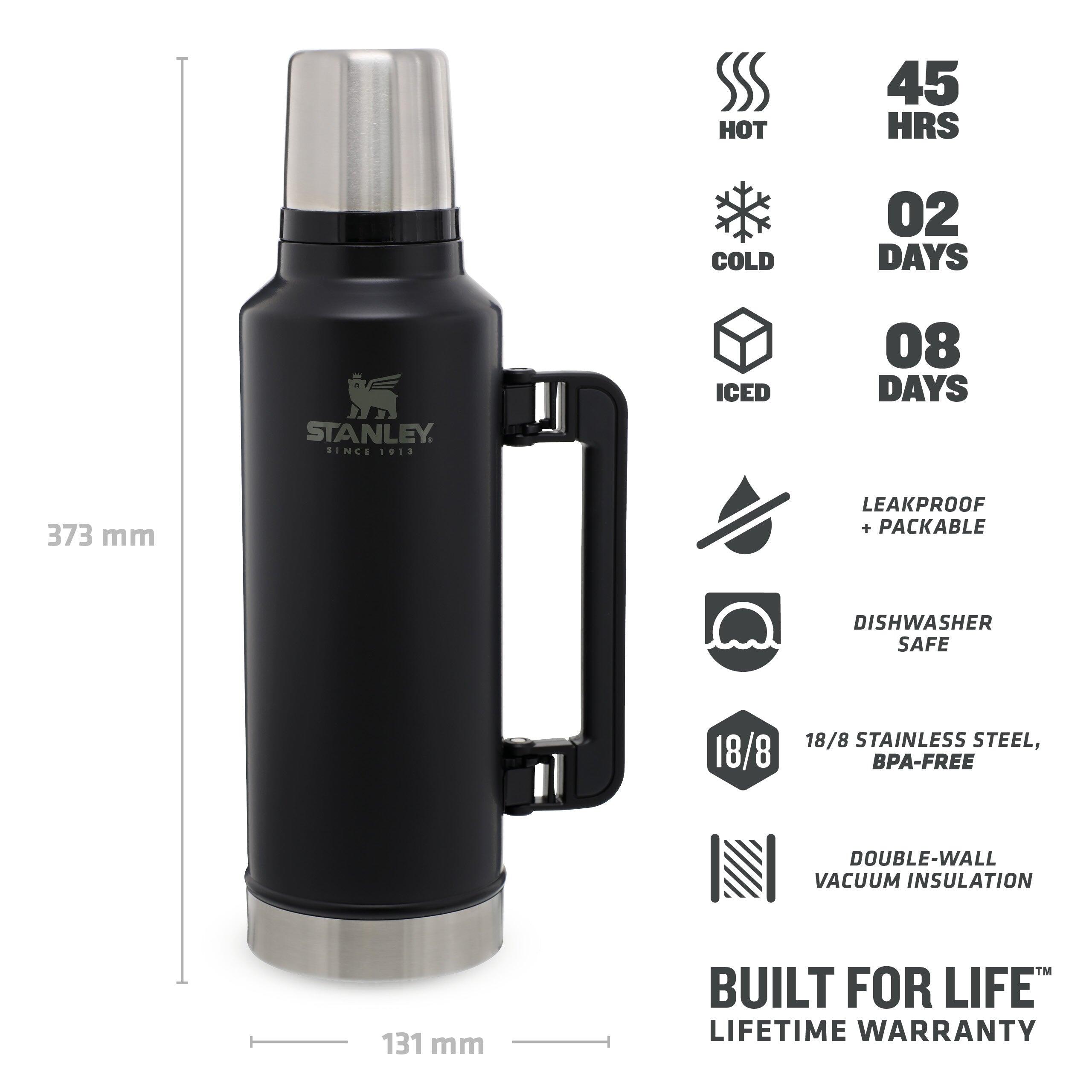 Thermosfles 'Classic' - 1,9L Wandelen Fietsen - Dubbelwandige Vacuüm Isoleerfles 2/8