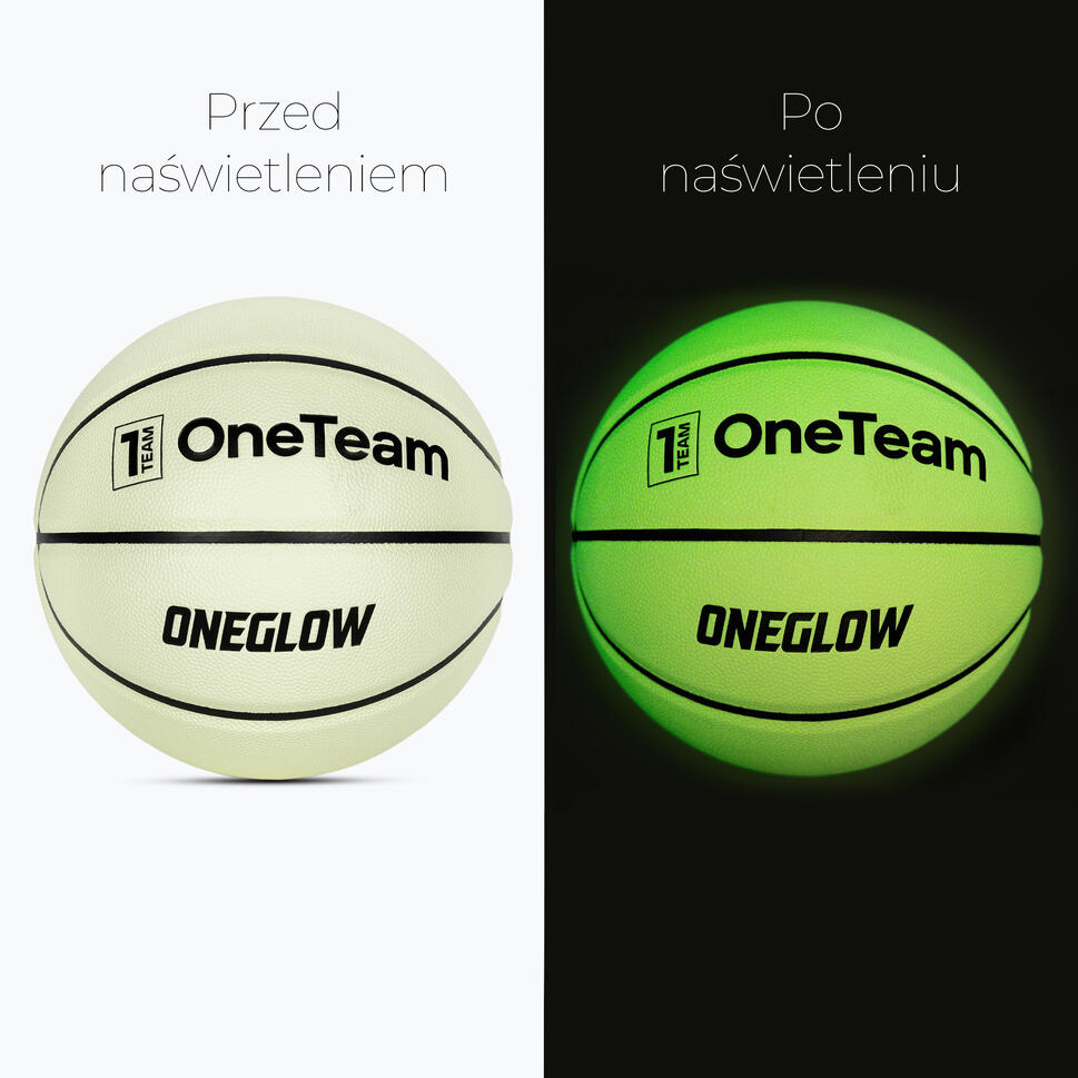 Piłka do koszykówki OneTeam Luminescencyjna