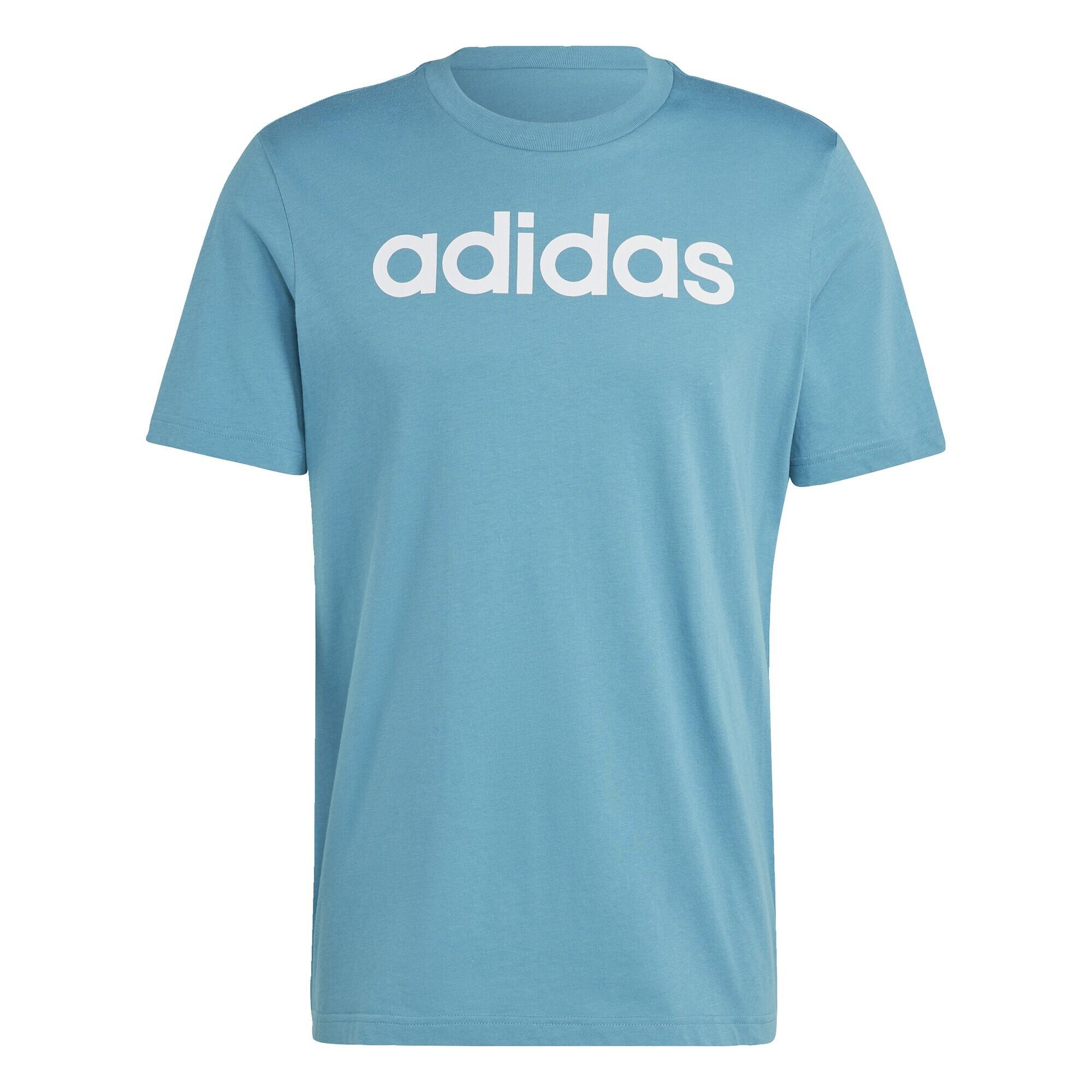 T-shirt avec logo brodé linéaire en jersey Essentials 2/6
