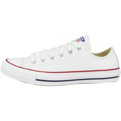 Sneakers converse chuck taylor ox leather. wit. uniseks