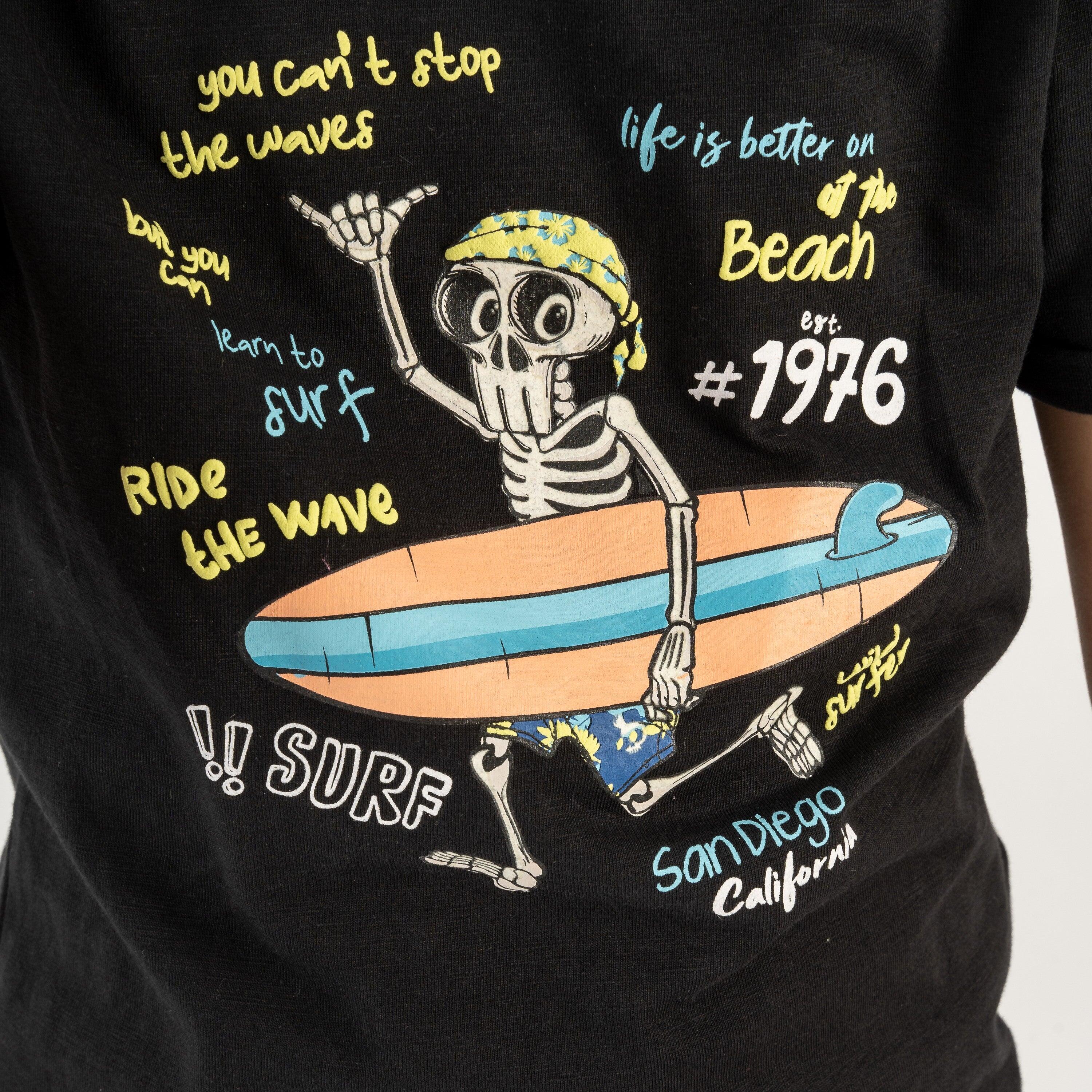 Camiseta de niño color negro 4/5