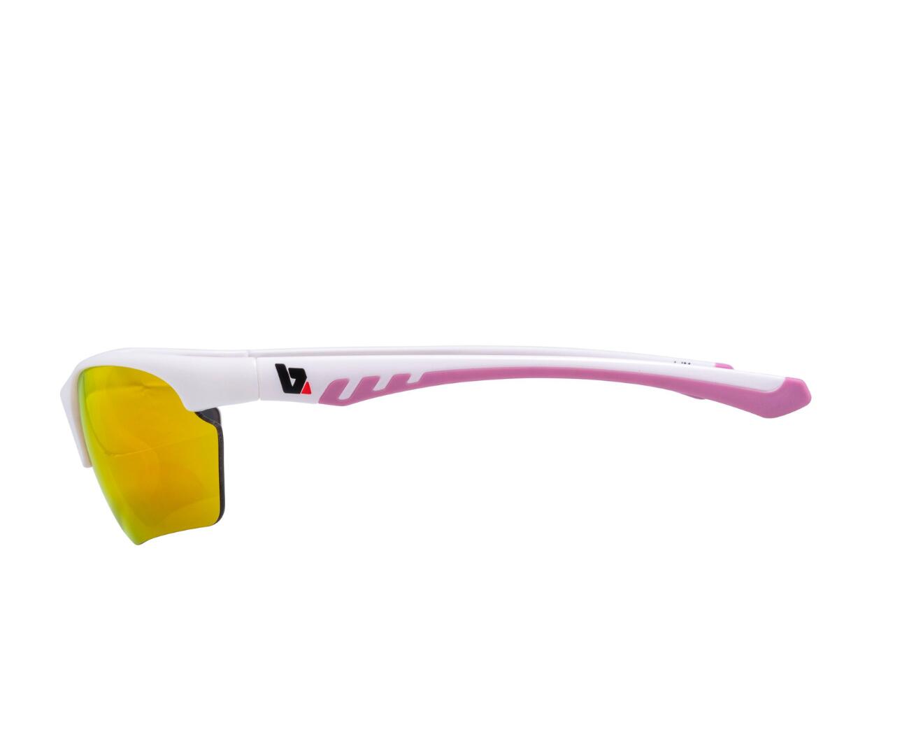 BZ Optics LJM White/Pink Orange Mirror Glasses