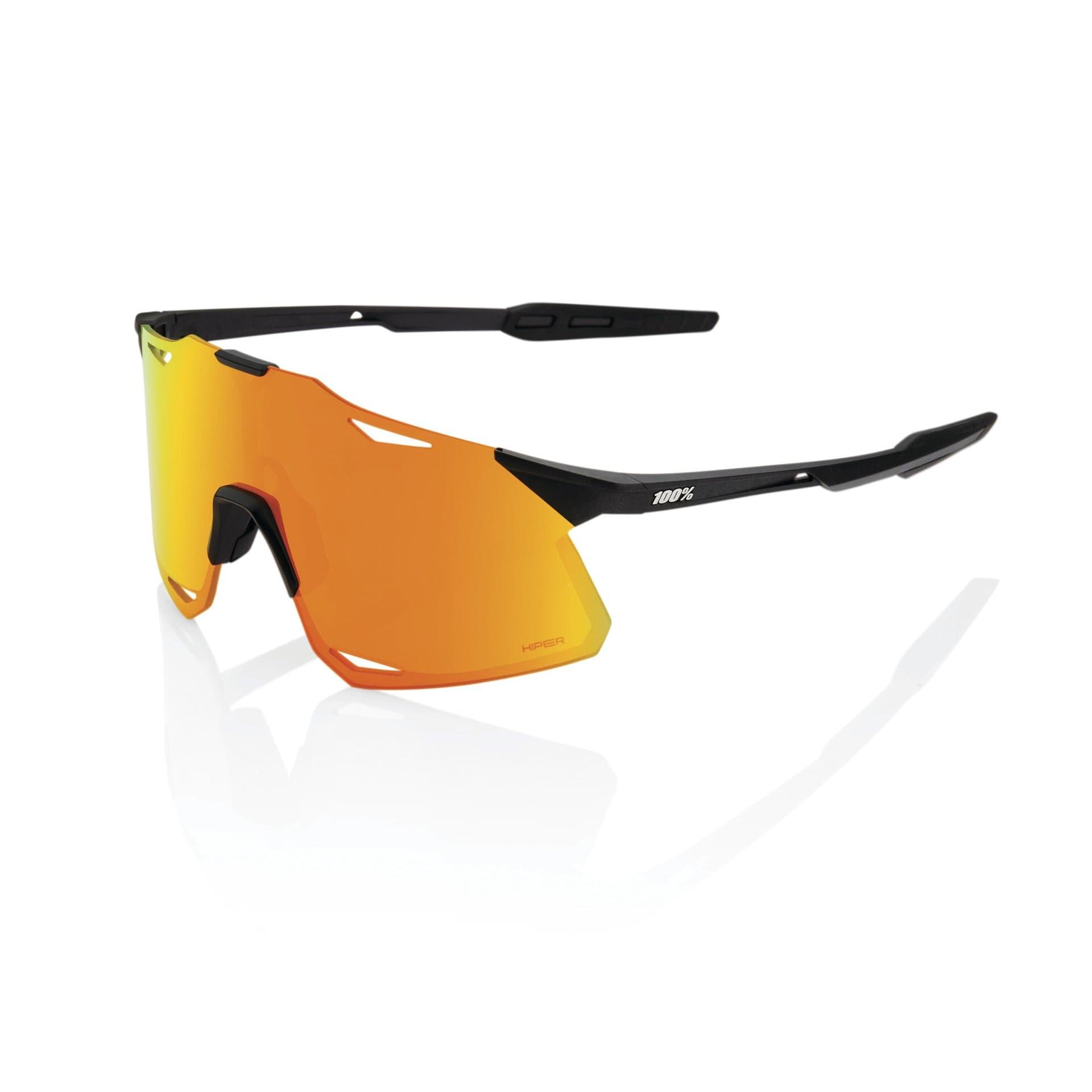 100 Percent Eyewear HYPERCRAFT - Matte Black - HiPER Red  Mirror