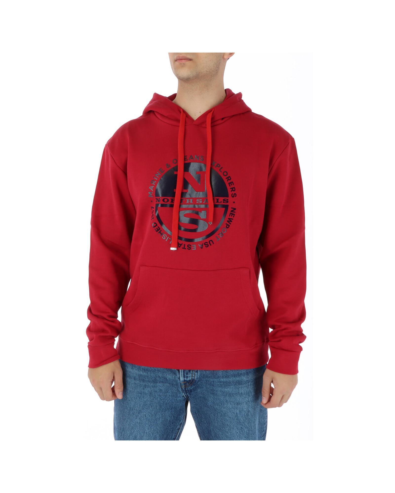 North Sails North Sails Mens Red Hooded Sweatshirt
